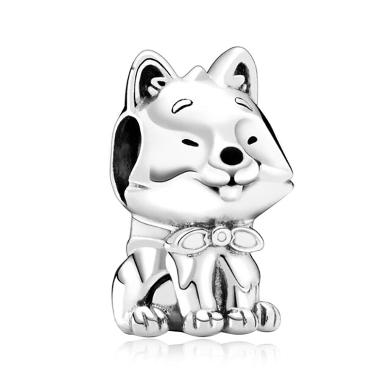 2023 SIlver Color Animal Musical Crown Boy Pendant Fit Charm Bracelet DIY Women's Fashion Christmas Gifts