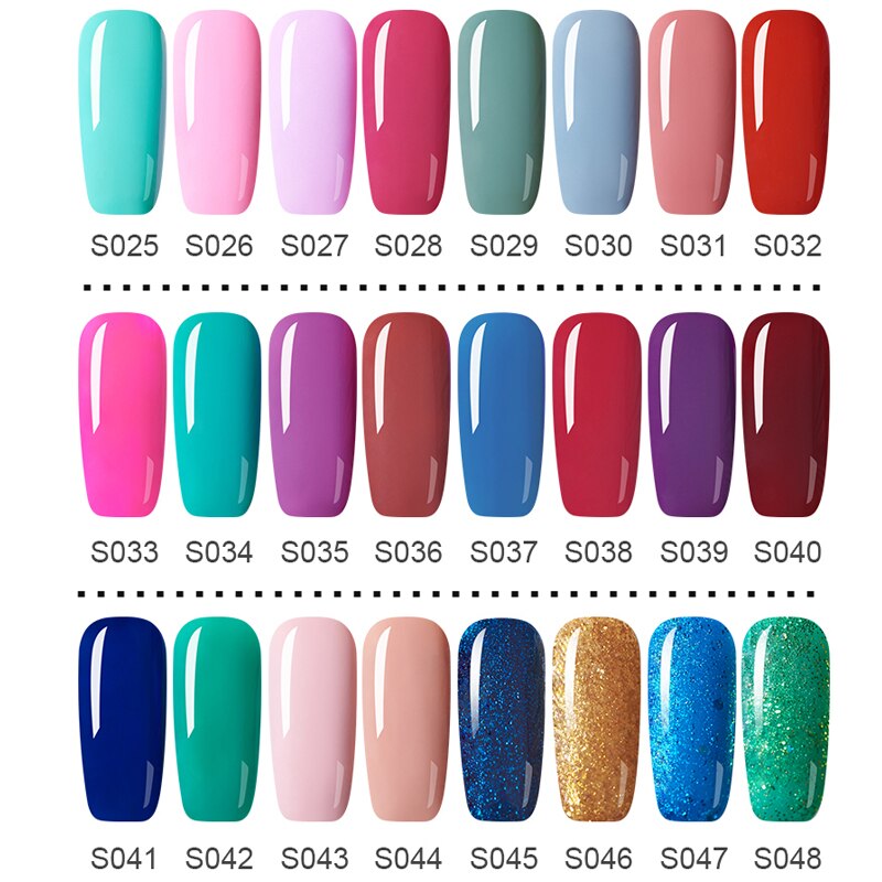 Color Gel Polish Nail Gel Polish UV Gel Polishes Semi Permanent Gel Varnish Hybrid Glitter Manicure Primer Top Coat Nail Art