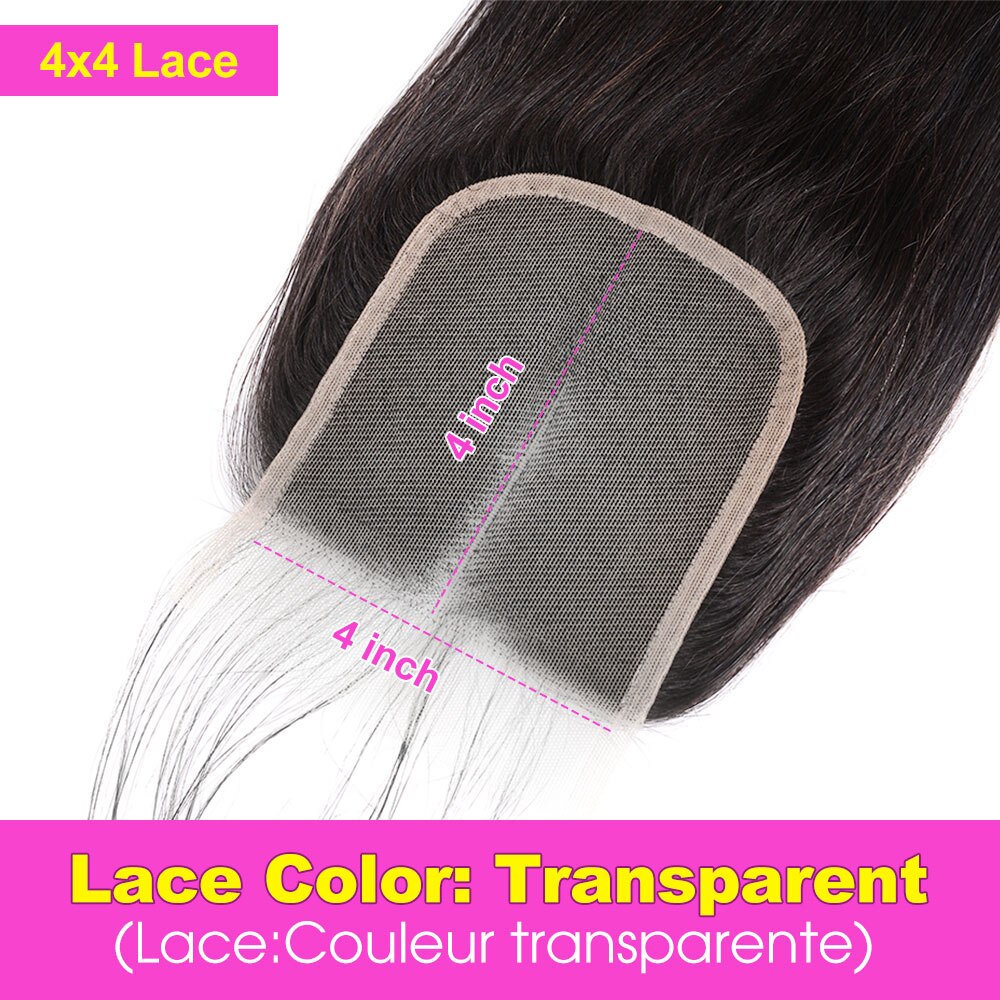 13x4 Transparent Lace Frontal Only Straight Brazilian Human Hair Frontal Closure 4x4 5x5 Lace Closure Pre Plucked Bleached Knots