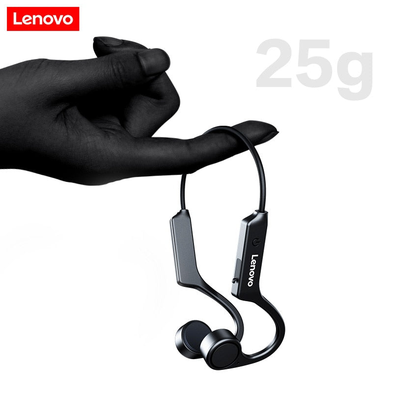 Lenovo X4 Bone Conduction Bluetooth Headphone Sports Earphone Waterproof Wireless Headset with Mic Ear-hook TWS Bass Hifi Stereo