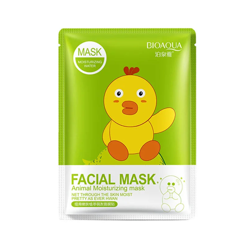 15Pcs BIOAQUA Fresh Fruit Face Mask Snail Hyaluronic Acid Hydrating Firming Skincare Sheet Masks Facial Mask Korean Cosmetics