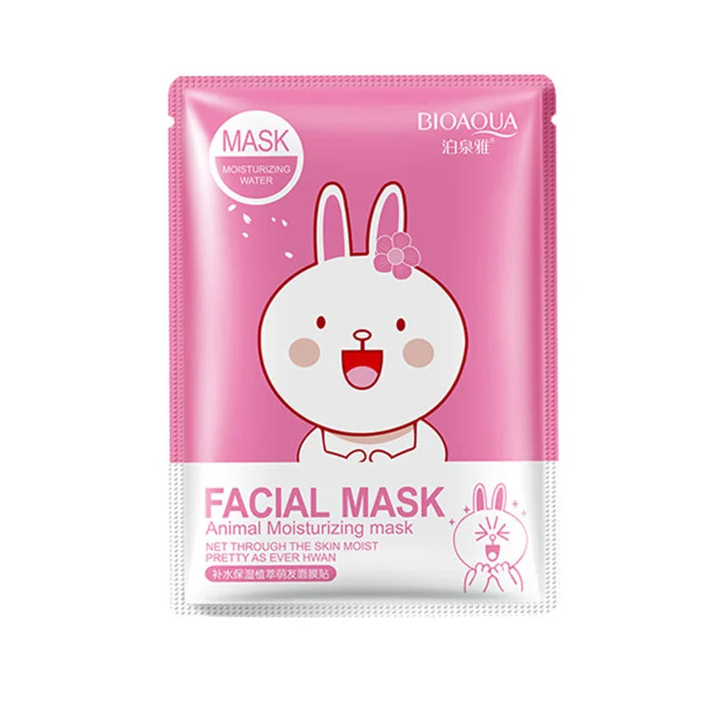 15Pcs BIOAQUA Fresh Fruit Face Mask Snail Hyaluronic Acid Hydrating Firming Skincare Sheet Masks Facial Mask Korean Cosmetics