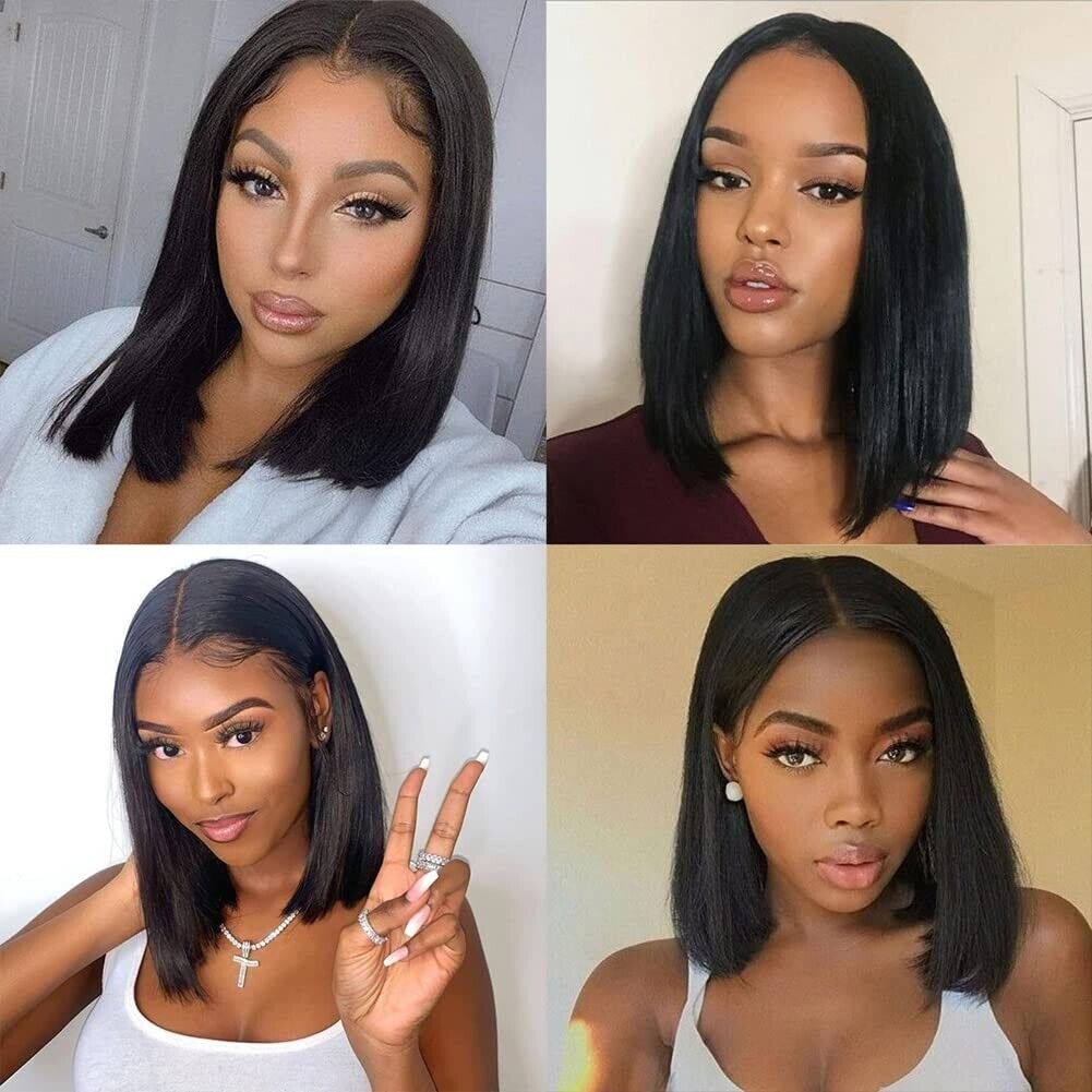 Frontal Lace Hair Wig Glueless 13x4 Bob Hd Wigs Brazilian Lace Hair Wigs for Women Pre Plucked Remy Lace Front Human Hair Wig