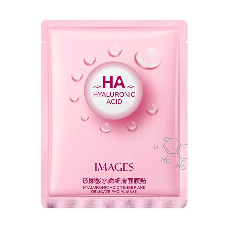 15Pcs BIOAQUA Fresh Fruit Face Mask Snail Hyaluronic Acid Hydrating Firming Skincare Sheet Masks Facial Mask Korean Cosmetics