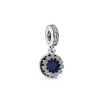 Hot selling blue series beads 925 sterling silver snowflake pumpkin car pendant fit original Pandora bracelet DIY gift