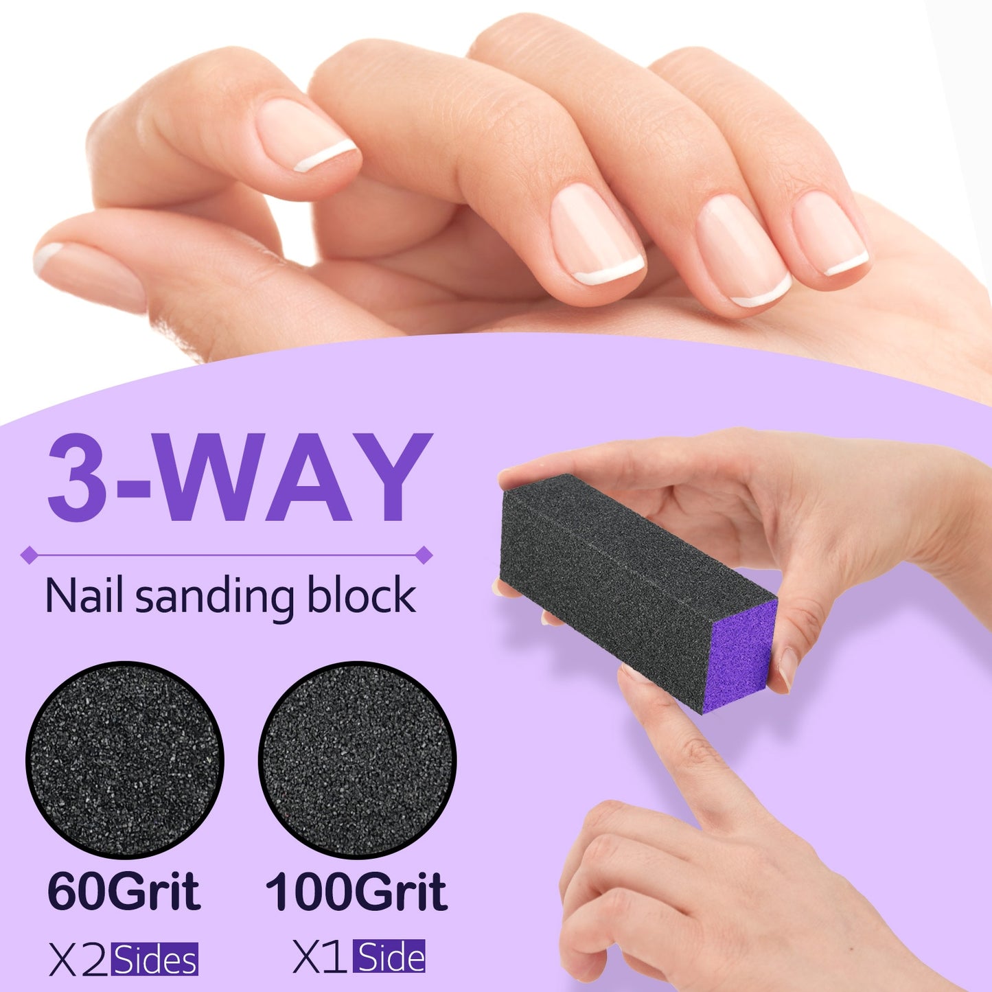 5/10/15Pcs Nail Art Buffers Sanding Sponge Buffer Block Fingernail Grinding Pad Polish Acrylic Nail File Manicure Pedicure Tools