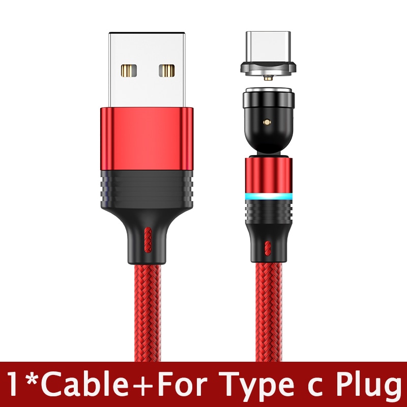 Hot Selling 540° Rotate Magnetic USB Cable Fast Type C Cable Data Charge Micro USB Cable For iPhone 11 Pro Xs X Samsung Xiaomi