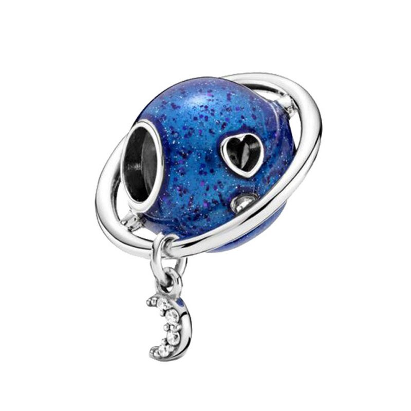 925 Sterling Silver Galaxy Star Charm Cosmic Beads Fit Original Pandora Bracelet DIY Fashion Jewelry Women's Pendant Jewelry