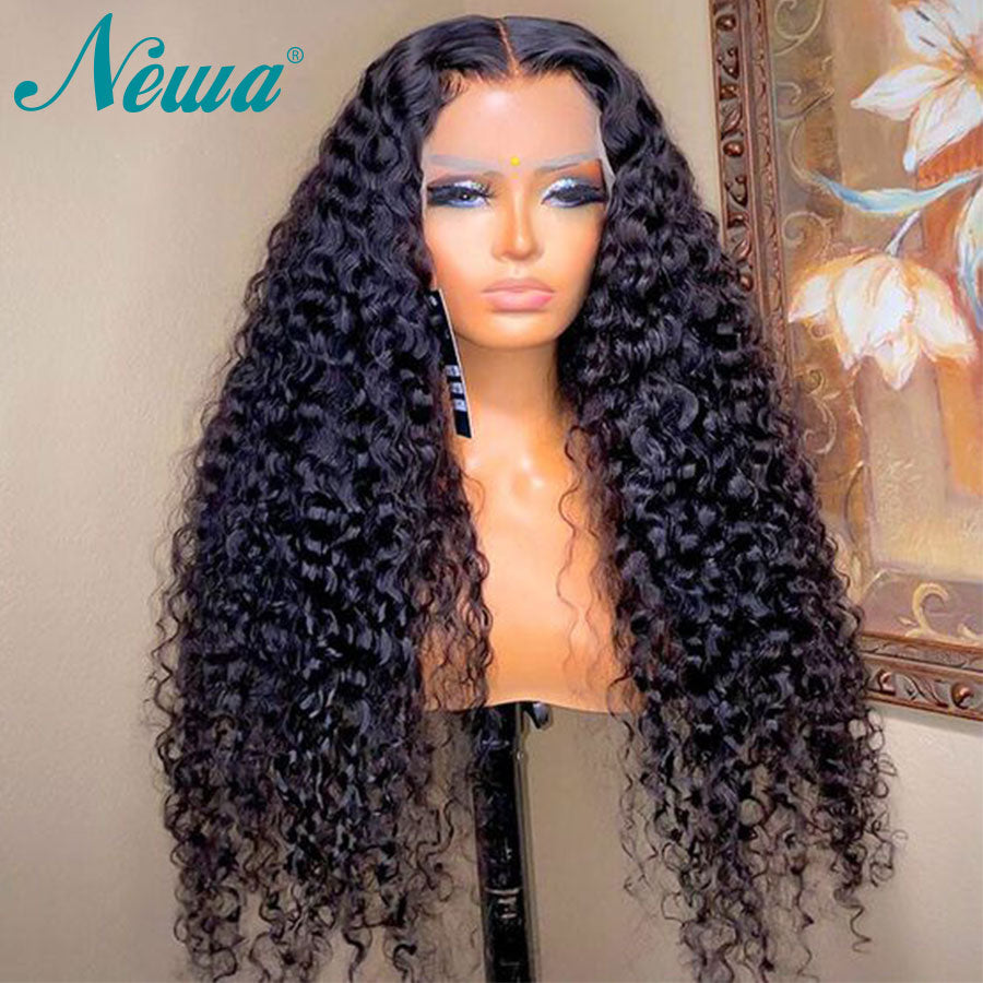 Human Hair Lace Frontal Wig 360 Full Lace Wig Kinky Curly Human Hair Wigs For Women Glueless Lace Front Wig Pre Plucked Bob Wigs