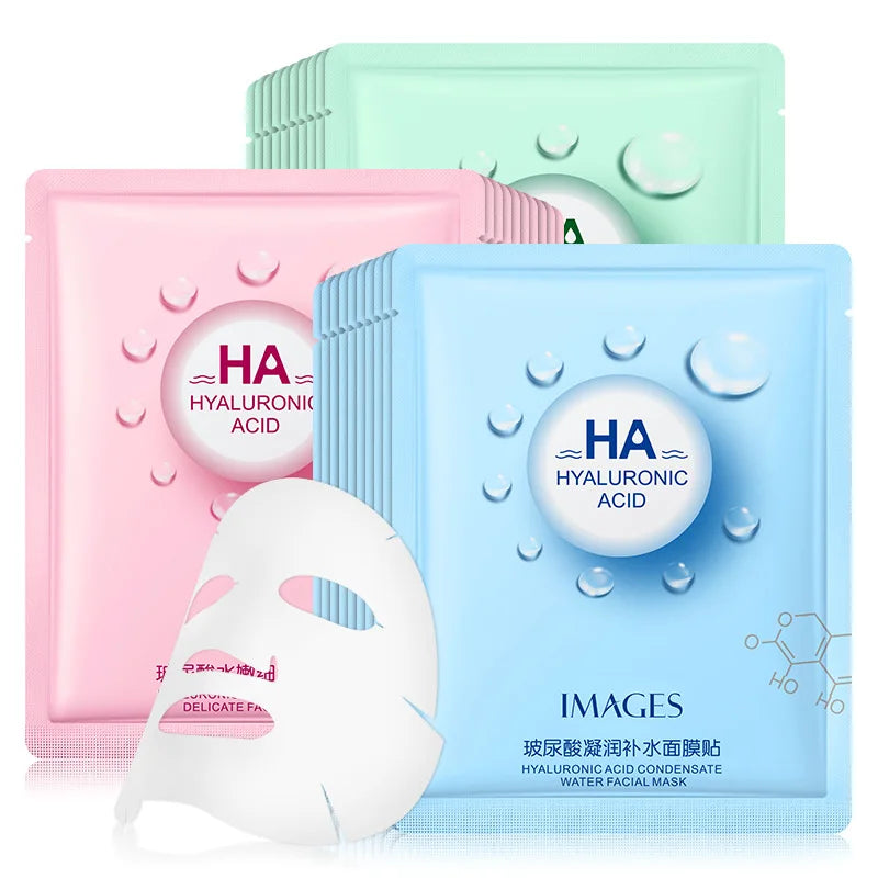 15Pcs BIOAQUA Fresh Fruit Face Mask Snail Hyaluronic Acid Hydrating Firming Skincare Sheet Masks Facial Mask Korean Cosmetics