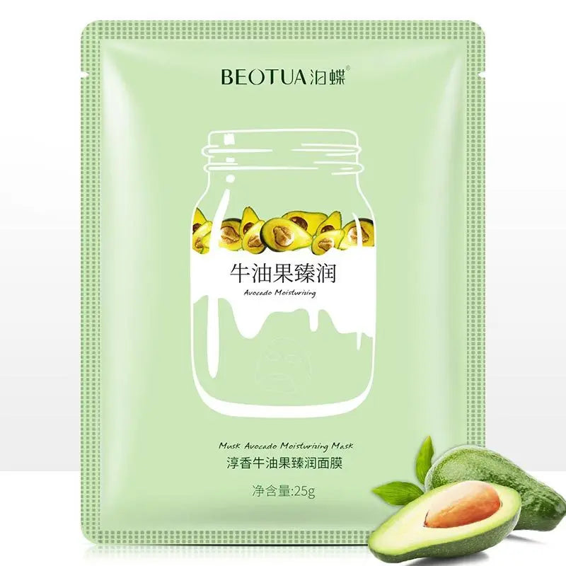 15Pcs BIOAQUA Fresh Fruit Face Mask Snail Hyaluronic Acid Hydrating Firming Skincare Sheet Masks Facial Mask Korean Cosmetics