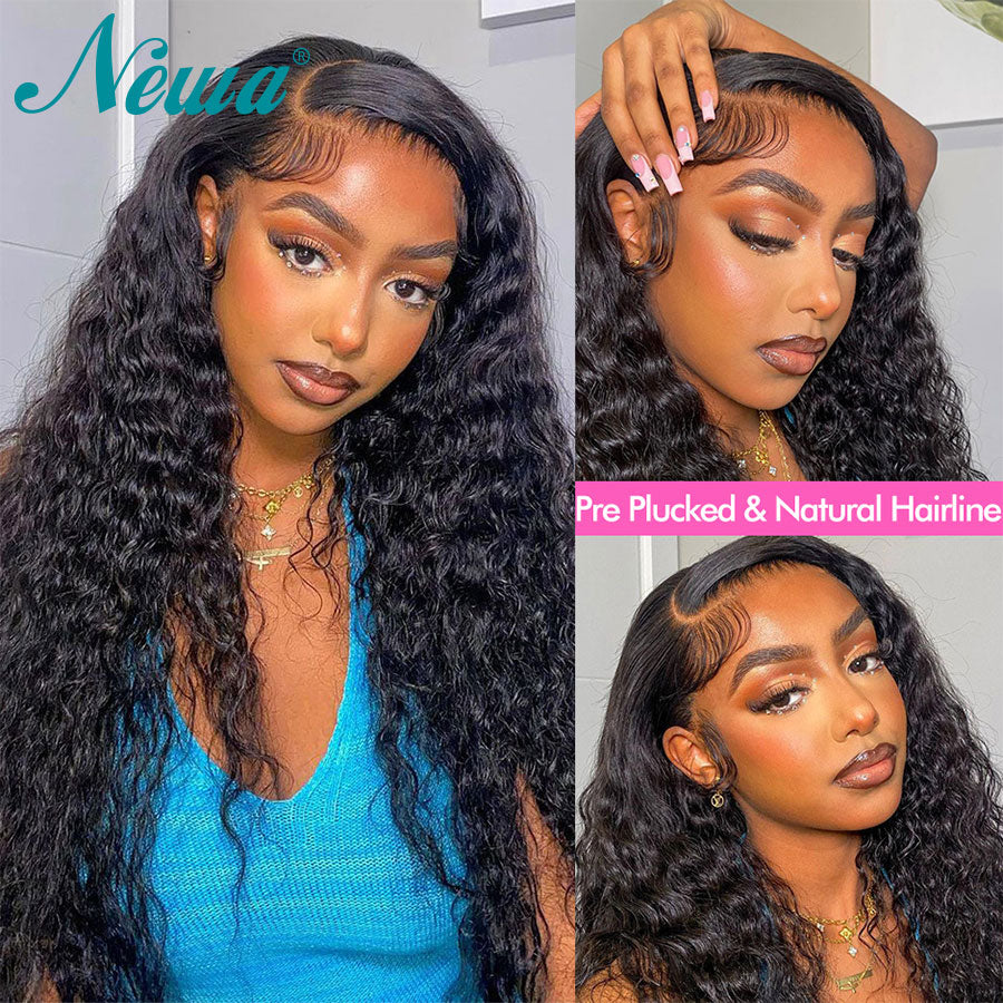 Human Hair Lace Frontal Wig 360 Full Lace Wig Kinky Curly Human Hair Wigs For Women Glueless Lace Front Wig Pre Plucked Bob Wigs