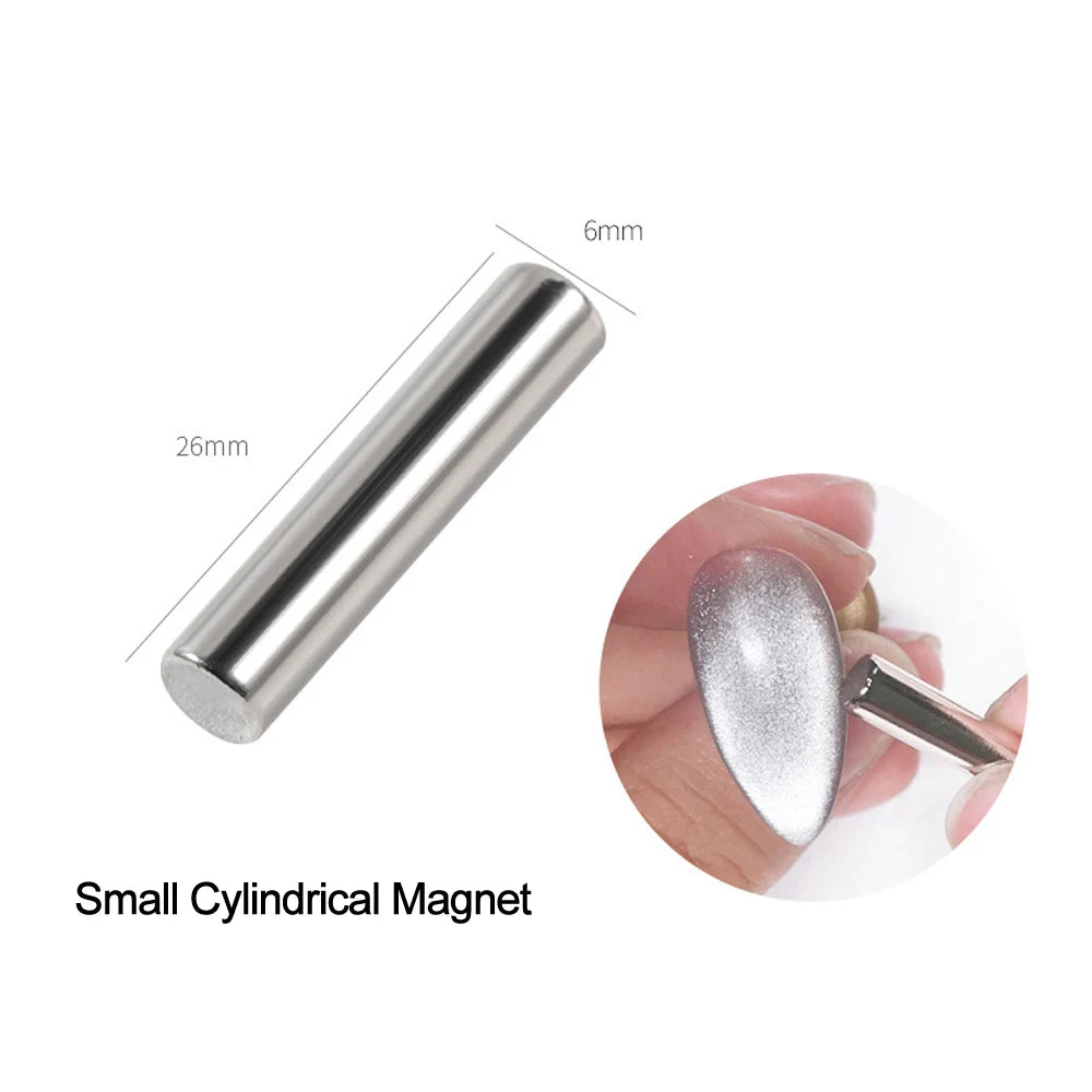 Nail Thickening Cat Eye Gel Magnet Silvery Rectangle Magnetic Pen Use For UV Gel Nails Polish Strong Magnet DIY Nail Art Tools