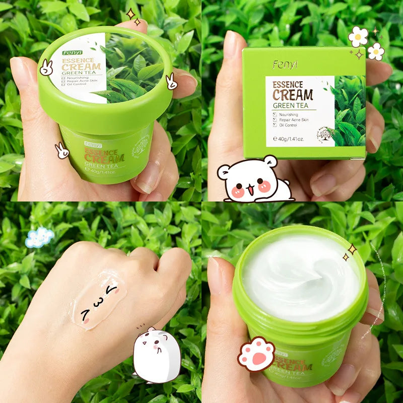 Green Tea Skin Care Kit Korean Cosmetic Moisturizing Acne Exfoliate Beauty Face Care Set For Women Sakura Products kit