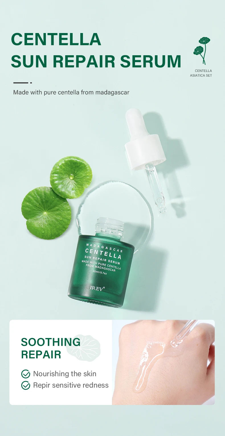 Centella Skin Care Set Facial Cleanser Sakura Essence Cream Face Serum Moisturizing Anti-Aging Whitening Korean Skincare Kit