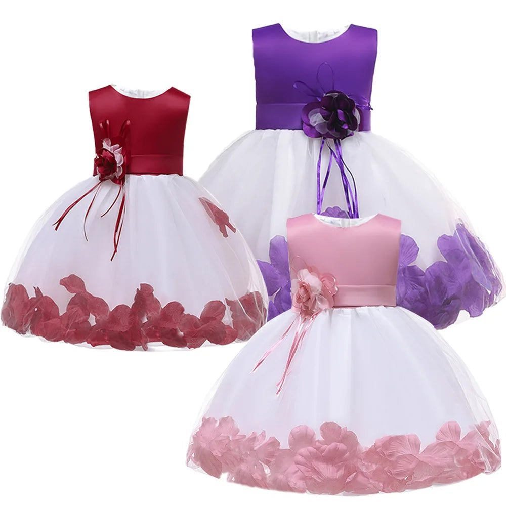 0 To 2 Years Old Toddler Infant Formal Dresses Christening Gowns Pink Purple Blue And Yellow Dress For Baby Girls Baptism