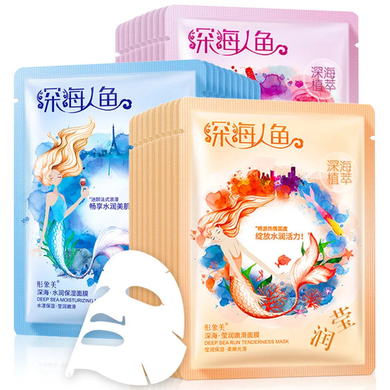 15Pcs BIOAQUA Fresh Fruit Face Mask Snail Hyaluronic Acid Hydrating Firming Skincare Sheet Masks Facial Mask Korean Cosmetics