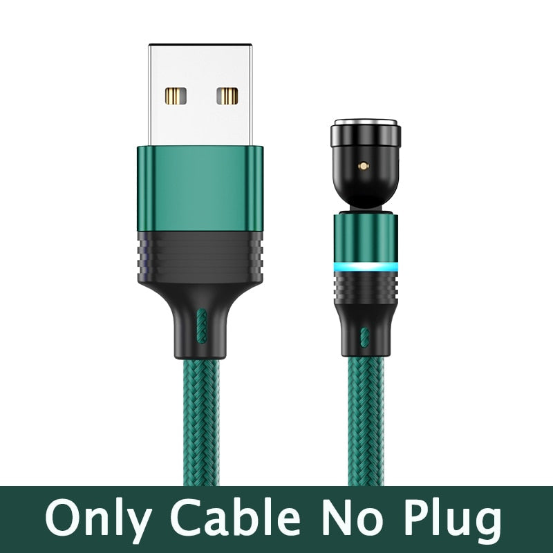 Hot Selling 540° Rotate Magnetic USB Cable Fast Type C Cable Data Charge Micro USB Cable For iPhone 11 Pro Xs X Samsung Xiaomi