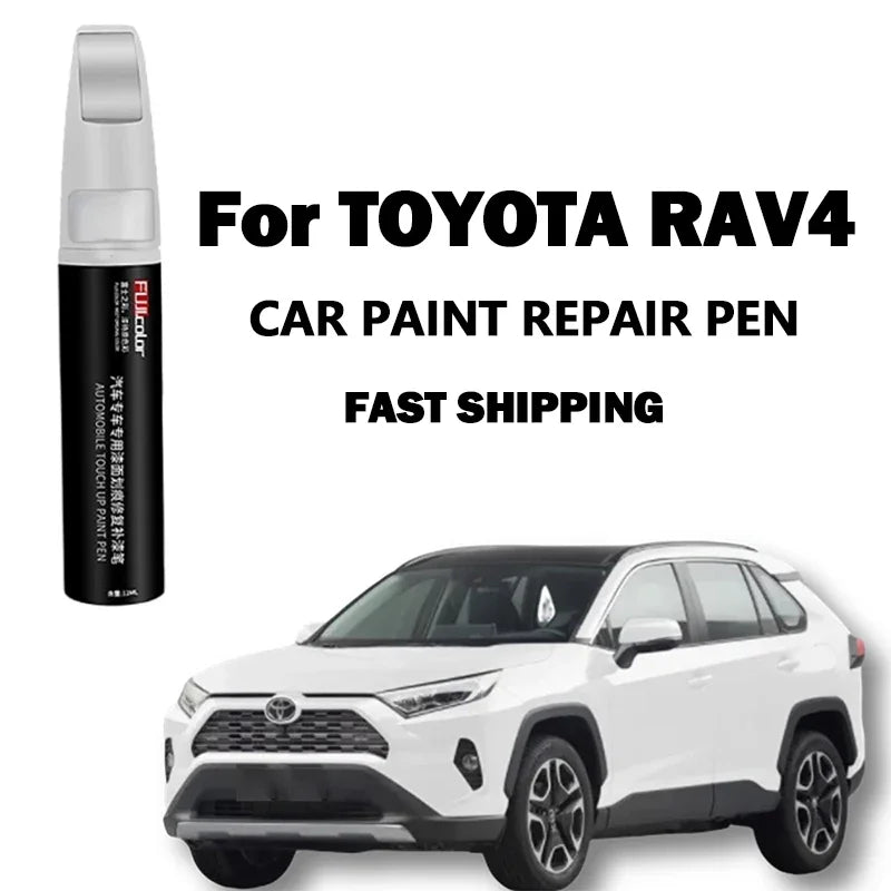 For Toyota RAV4 Paint Fixer Pen Kit Car Paint Touch Up Scratch Remover Autos Repair Tools Set White Black Automotive Accesorios