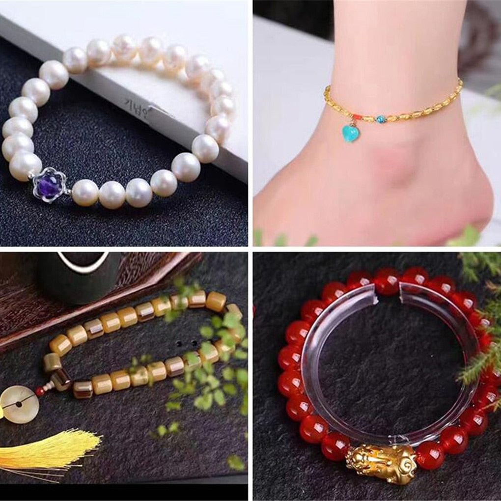 60m/roll Elastic Beading Thread Jewelry Making DIY Beading Cords Wristband Bracelet Necklace Anklet Elastic Thread