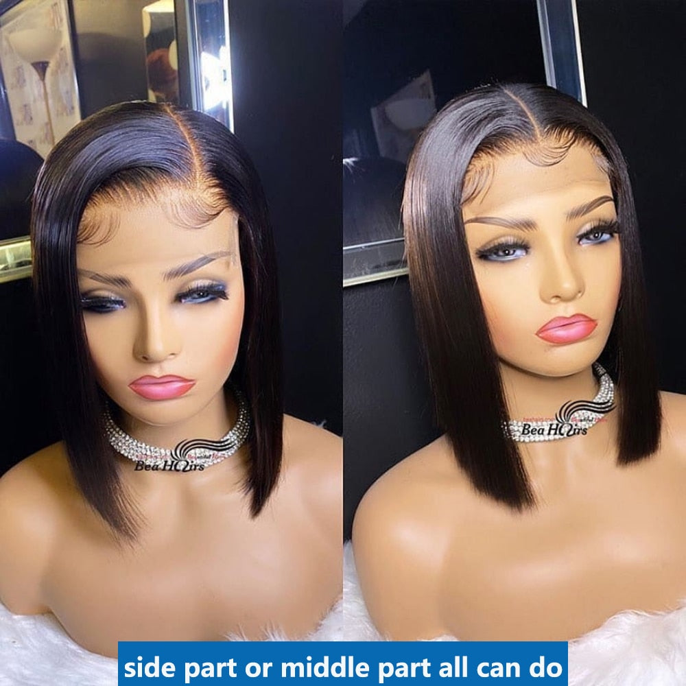 Bob Wig Lace Front Human Hair Wigs Straight Lace Front Wig Short Wigs Human Hair Bob Wig Straight Wig Straight Human Hair Wigs