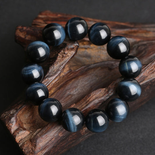 5A+ Lightning Royal Blue Tiger Eye Bracelets Men Highest Quality Natural Stone Round Beads Bracelets for Women Jewelry Pulsera