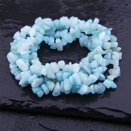 Aquamarin Chips Blue Natural Stone Beads DIY Loose Beads For Bracelet Necklace Making  Jewelry Accessories Healing Chakra