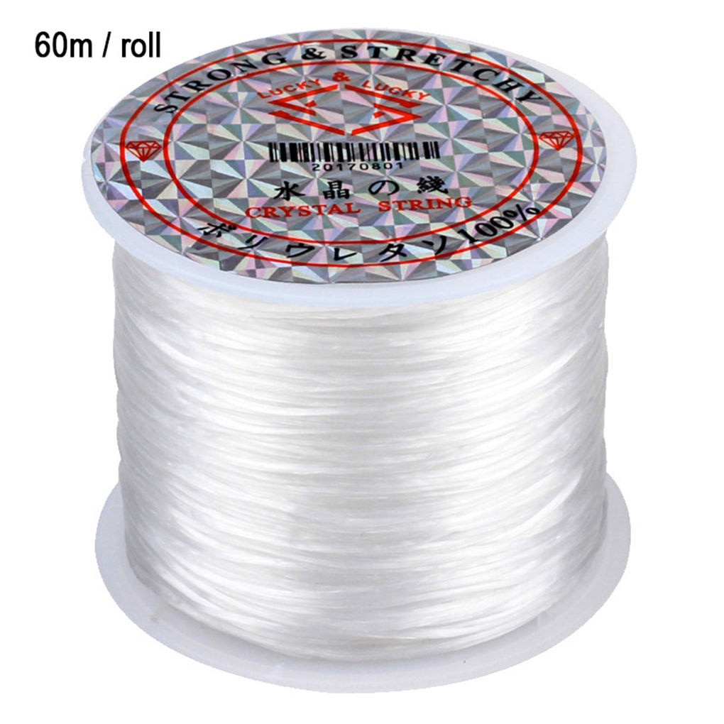 60m/roll Elastic Beading Thread Jewelry Making DIY Beading Cords Wristband Bracelet Necklace Anklet Elastic Thread