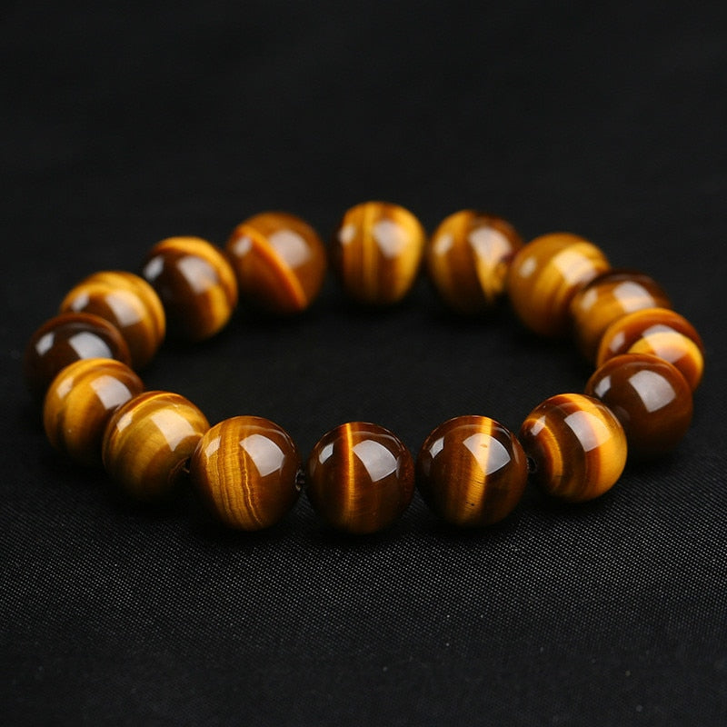 5A Natural Stone Tiger&#39;s Eye Bracelets &amp; Bangle for Women Men Strand Charm Bracelets Gift Beads Bracelets Accessories