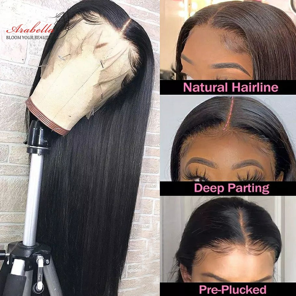 HD Lace Frontal Wig 5x5 13x6 Human Hair Wigs With Baby Hair T Part Wig Pre Plucked Lace Closure Wig 13x4 Straight Lace Front Wig