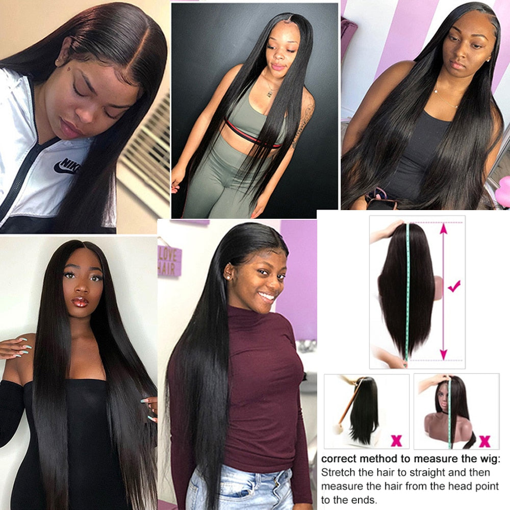 HD Lace Frontal Wig 5x5 13x6 Human Hair Wigs With Baby Hair T Part Wig Pre Plucked Lace Closure Wig 13x4 Straight Lace Front Wig