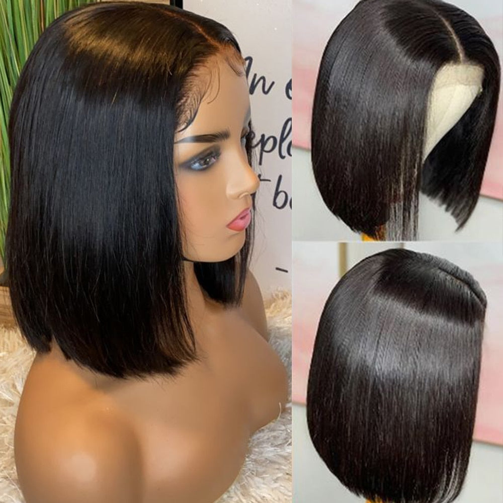 Bob Wig Lace Front Human Hair Wigs Straight Lace Front Wig Short Wigs Human Hair Bob Wig Straight Wig Straight Human Hair Wigs