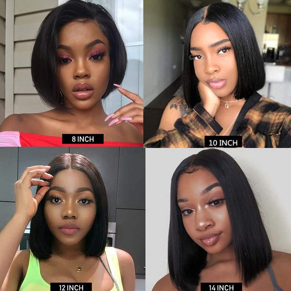 Bob Wig Lace Front Human Hair Wigs Straight Lace Front Wig Short Wigs Human Hair Bob Wig Straight Wig Straight Human Hair Wigs