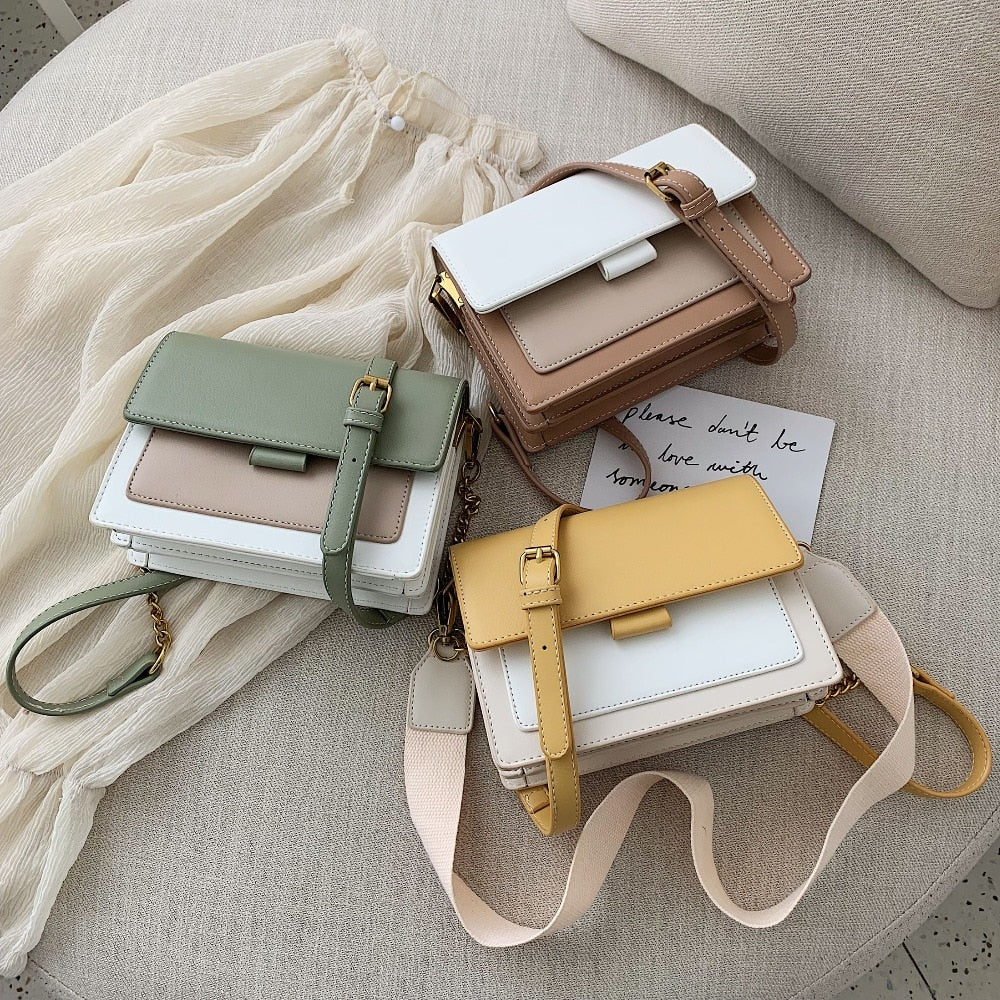 Mini Leather Crossbody Bags For Women 2022 Chain Shoulder Simple Lady Travel Long Belt Purses And Handbags Cross Body Tiny