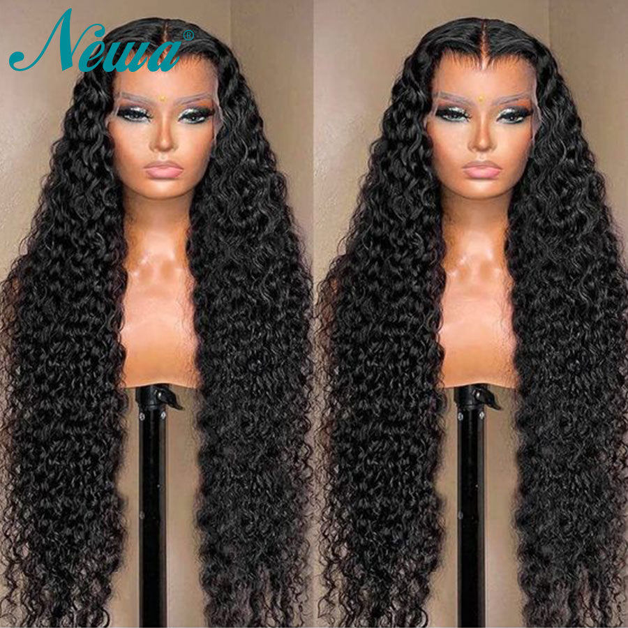 Human Hair Lace Frontal Wig 360 Full Lace Wig Kinky Curly Human Hair Wigs For Women Glueless Lace Front Wig Pre Plucked Bob Wigs