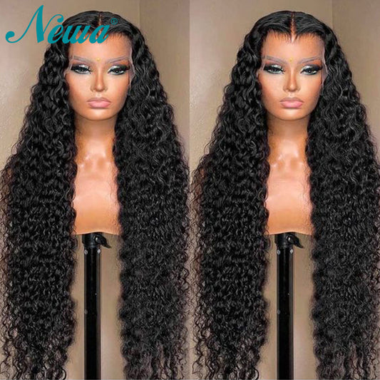 Human Hair Lace Frontal Wig 360 Full Lace Wig Kinky Curly Human Hair Wigs For Women Glueless Lace Front Wig Pre Plucked Bob Wigs