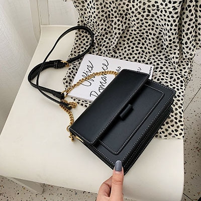 Mini Leather Crossbody Bags For Women 2022 Chain Shoulder Simple Lady Travel Long Belt Purses And Handbags Cross Body Tiny