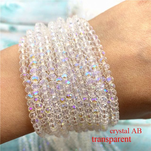 40 colors available 1strand 2X3mm/3X4mm/4X6mm crystal rondelle beads crystal beads glass beads for jewelry making diy