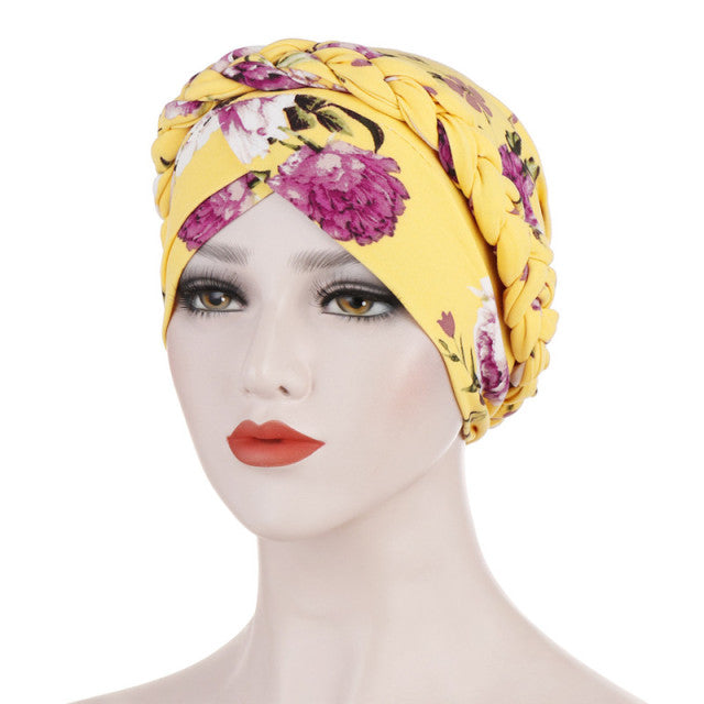 Cotton print muslim turban scarf for women islamic inner hijab caps Arab wrap head scarves femme musulman turbante mujer