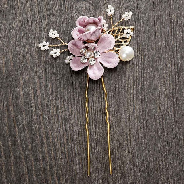 MOLANS Luxury Hairpin For Women Hair Combs Headdress Prom Bridal Wedding Crown Elegant Hair Accessories Gold Leaves Headwear 1PC