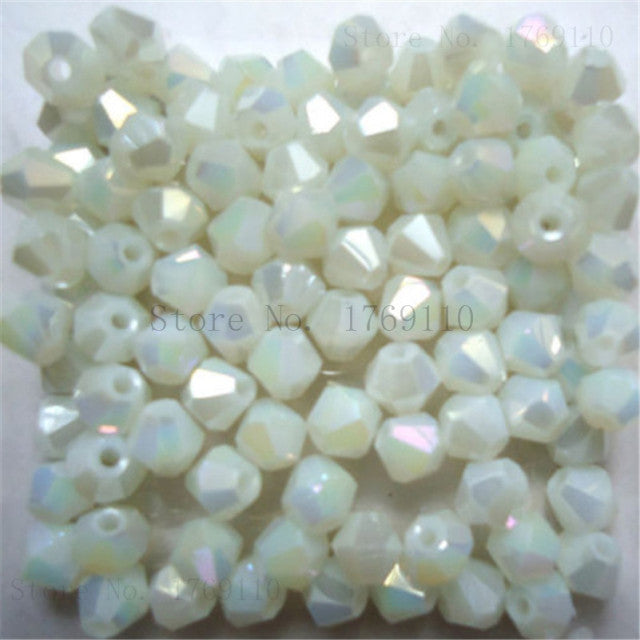 Isywaka Sale U Pick Color 3mm 4mm 6mm 8mm Bicone Austria Crystal Bead charm Glass Bead Loose Spacer Bead for DIY Jewelry Making