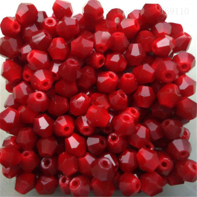 Isywaka Sale U Pick Color 3mm 4mm 6mm 8mm Bicone Austria Crystal Bead charm Glass Bead Loose Spacer Bead for DIY Jewelry Making