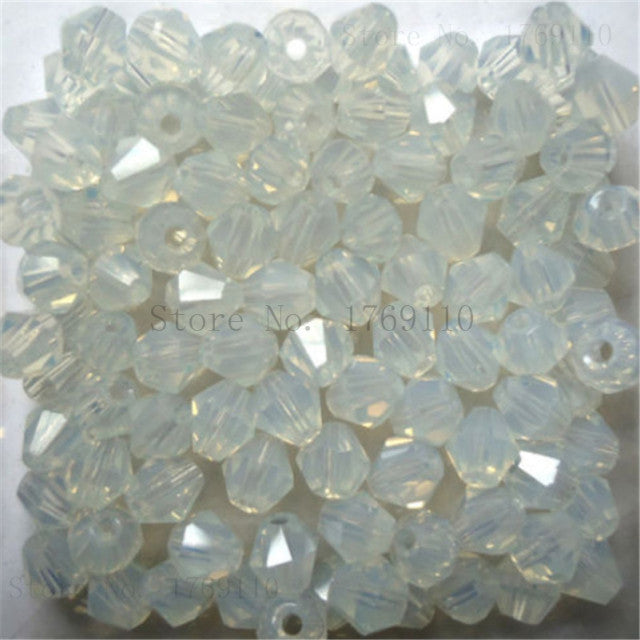 Isywaka Sale U Pick Color 3mm 4mm 6mm 8mm Bicone Austria Crystal Bead charm Glass Bead Loose Spacer Bead for DIY Jewelry Making