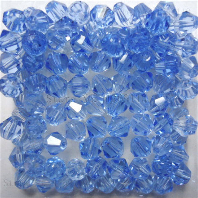 Isywaka Sale U Pick Color 3mm 4mm 6mm 8mm Bicone Austria Crystal Bead charm Glass Bead Loose Spacer Bead for DIY Jewelry Making