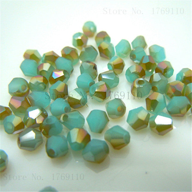 Isywaka Sale U Pick Color 3mm 4mm 6mm 8mm Bicone Austria Crystal Bead charm Glass Bead Loose Spacer Bead for DIY Jewelry Making