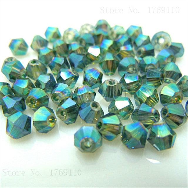 Isywaka Sale U Pick Color 3mm 4mm 6mm 8mm Bicone Austria Crystal Bead charm Glass Bead Loose Spacer Bead for DIY Jewelry Making