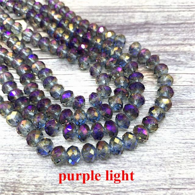 2X3/ 3X4/ 4X6/ 6X8mm Crystal Beads AB Multicolor Sapcer Glass Beads for Jewelry  Hand Ring Necklace Making DIY Wholesale