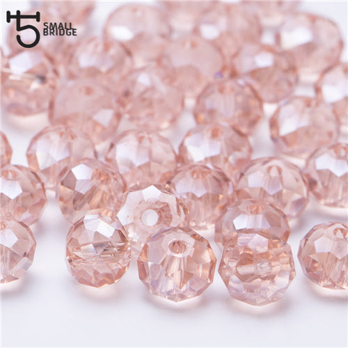 4 6 8mm Czech Loose Rondelle Crystal Beads For Jewelry Making Diy Needlework AB Color Spacer Faceted Glass Beads Wholesale