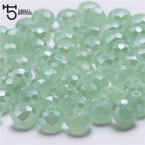 4 6 8mm Czech Loose Rondelle Crystal Beads For Jewelry Making Diy Needlework AB Color Spacer Faceted Glass Beads Wholesale