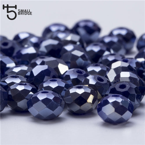 4 6 8mm Czech Loose Rondelle Crystal Beads For Jewelry Making Diy Needlework AB Color Spacer Faceted Glass Beads Wholesale